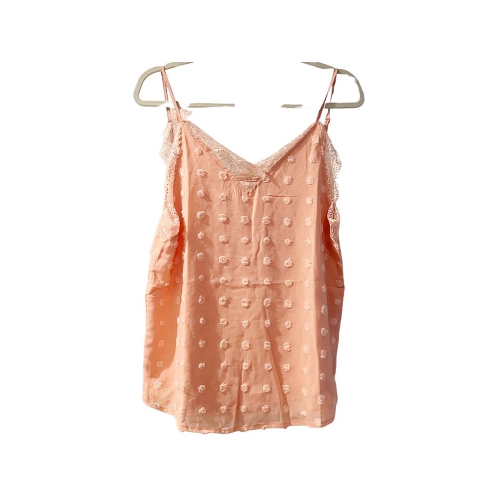 Lace Polka Dot Tank Top